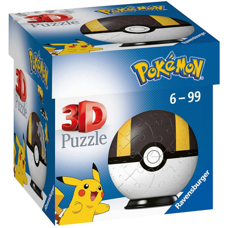 3D puzzle guľa – Pokémon čierny